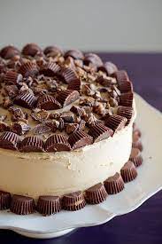 reese s cake chocolate cake mix then make frosting with 50 50 chocolate frosting and peanut butter yummmm reeses cake yummy food desserts