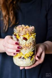 Mit unserem rezept für ein mischbbrot mit rescher kruste gelingt das ganz einfach. Essen Im Buro 11 Nudelsalat Mit Thunfisch Kichererbsen Mais Kidneybohnen Ina Isst