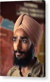 Sikh in Bombay India Acrylic Print