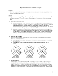 Image result for Experimental Error