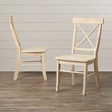 Solid Wood Cross Back Side Chair Unfinished Dining Chairs Solid Wood Dining Chairs Dining Chairs
