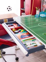 Soccer Desk With Unit Racing Car Beds For Kids Soccer Room Decor Football Bedroom Boys Football Bedroom