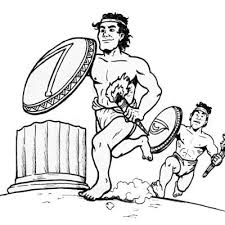 ¡puedes imprimir tu dibujo en blanco y negro o utilizar la fábrica para colorear en línea! Juegos Olimpicos Antiguos Curriculum Nacional Mineduc Chile