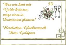 Grußkarten Goldene Hochzeit