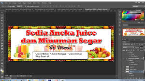 Download contoh banner sop buah dan es campur karyaku. Desain Banner Usaha Juice Dan Sop Buah Youtube