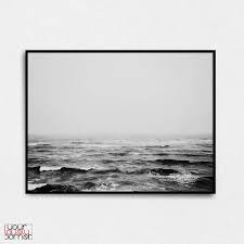 Black And White Framed Prints Ocean Wave Photo Black And White Art Minimalist Print White Framed Art Ocean Waves Photos White Art