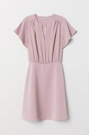 Short Dress Dusty Rose Ladies H M Us Short Dresses Dusty Rose Dress Sun Dress Casual