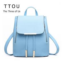 Pu Skora Dziewczyna Plecak Tornister Dla Nastolatek Jednolity Top Uchwyt Kobiety Bag Sac Dos Fille Kl Leather School Bag Womens Backpack Women Leather Backpack