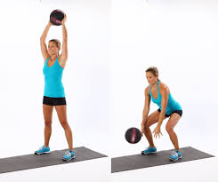 Farewell Crunches Do These 11 Standing Exercises For Tighter Stronger Abs Medicine Ball Workout Medicine Ball Abs Workout
