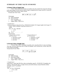 Maybe you would like to learn more about one of these? Summary Of Time Value Of Money Soal Jawab
