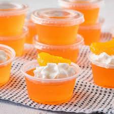 Orange Creamsicle Jello Shots Recipe Yummly Recipe Jello Shot Recipes Orange Jello Shots Jello Shots