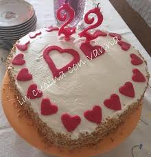 In Cucina Con Vanna Torta Per I 22 Anni Di Valentina Cuore Al Caffe Torte Ricette Di Cucina Ricette