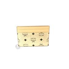 Save mcm card holder to get email alerts and updates on your ebay feed.+ montblanc business card holder men's business card case holder wallet authentic. Mcm Mcm Visetos Mini Leather Card Case Wallet Gold Walmart Com Walmart Com