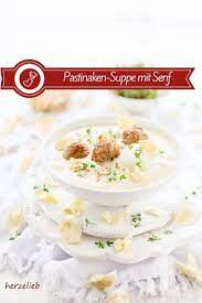 Pastinaken Senf Suppe Mit Fleischballchen Herzelieb Rezept Kochen Und Backen Pastinaken Pastinaken Rezepte