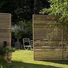 Western Red Cedar Slatted Screen Kits Panneau Bois Jardin Amenagement Jardin Cloture Jardin