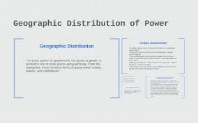 Geographic Distribution Of Power By Afton Thompson