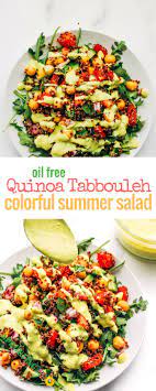 Vegan Quinoa Tabbouleh Summer Salad Recipe Sprouting Zen Recipe Summer Salad Recipes Summer Salads Vegan Salad Recipes