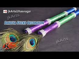 High quality dandiya images, illustrations, vectors perfectly priced to fit your project's budget from bigstock. Navratri Garba Craft Dandiya Sticks Garba Pot Decoration Jk Arts Youtube Decorating With Sticks Stick Navratri