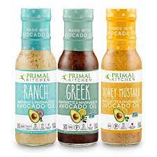 Free shipping on orders over $25 shipped by amazon. Amazon Com Primal Kitchen Avocado Oil 3 Pack Vinaigrette Dressing Marinade Ranch Greek Honey Mustard 3 Count Grocery Gourmet Food