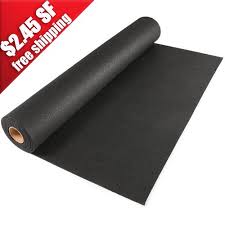Plyometric Rubber Roll 8 Mm 4x10 Ft Black Floor Workouts At Home Gym Home Gym Flooring
