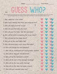 Guess Who Mommy Or Daddy Game Mom Or Dad Quiz Baby Shower Etsy Gender Reveal Party Games Reveal Party Games Daddy Baby Shower