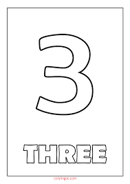 Numbers coloring pages for preschool free colored numbers coloring pages for kids you can find coloring pages for numbers on this page. Printable Number 3 Three Coloring Page Pdf For Kids