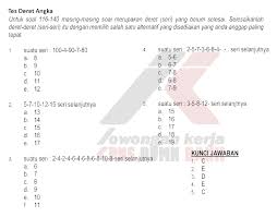 Contoh Soal Psikotes Bank Bri