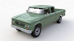 DODGE POWER WAGON CREW CAB TRUCK 1964 3D model | CGTrader