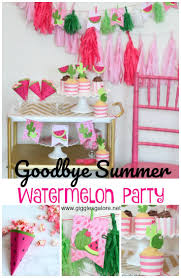 Summer Birthday Themes For Kids Goodbye Summer Watermelon Party Watermelon Party Summer Kids Party Kids Party Themes