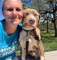 Friendly dog at Whittier Elementary in KCK