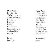 Peter Pan And Alice In Love Alice Quotes Alice Dear Alice
