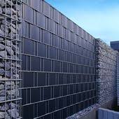 Gabione Mit U Profil Schmal Verschweisste Gabionen Gabionenzaun Gabionen Gabionenzaun Vorgarten Garten