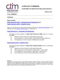 Public rulings and advance rulings. Inland Revenue Board Malaysia Inland Revenue Board Malaysia Pdf Pdf4pro