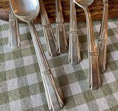 Silver plating is a technique that dates back hundreds of year. Vintage 32 Piece Epns Lady Joan Art Deco Flatware Silverware Etsy In 2021 Art Deco Deco Vintage