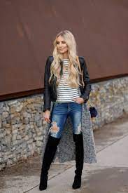 Leather Jacket Zara Long Cardigan Mango Jeans Tally Sweater Zalando Over The Knee Boots Public Leather Jackets Women Long Black Leather Boots Fashion