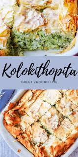 Kolokithopita Greek Zucchini Pie Recipe Eating European Recipe In 2020 Vegetarian Recipes Easy Greek Recipes Zucchini Pie