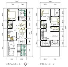 45 Desain Denah Rumah 2 Lantai Minimalis Sederhana