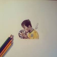 Dreamstime is the world`s largest. Neymar Drawing Done In Color Pencil Hipster Images Drawings Colored Pencils