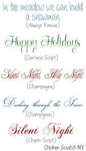Free Holiday Fonts Personal And Commerical Use Holiday Fonts Christmas Fonts Scrapbook Fonts