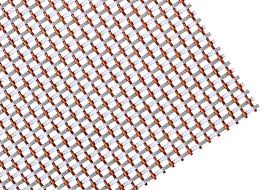 Os SS frisados tecem a rede de arame decorativa para a tela do isolamento  das escadarias da parede