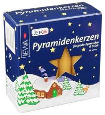 Amazon Com Jeka Kerzen Christmas Pyramid Carousel Candles Large 17mm Honey Home Kitchen