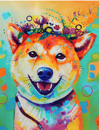 Diamond Painting Shiba Inu Painting Dog Wall Art Art