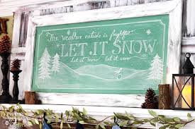 Free Winter Chalkboard Art Printable Pretty Handy Girl