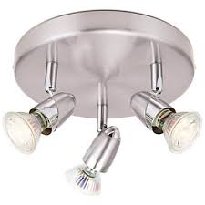 Add that finishing touch with a ceiling light from homebase. Wickes Bullet Led Brushed Chrome Triple Plate Spotlight 3 X 3 5w Wickes Co Uk