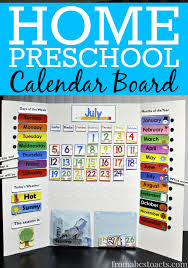 Home Preschool Calendar Board From Abcs To Acts
