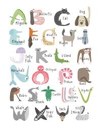 Cute And Totally Free Printable Nursery Wall Decor Alphabet Nursery Art Wall Kids Animal Alphabet Nursery
