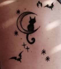 Absolutely Love This Cat Sitting On The Moon Friend Tattoos Tattoos For Women Cat Moon Tattoo