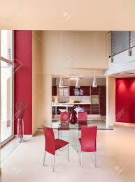 modern glass dining table