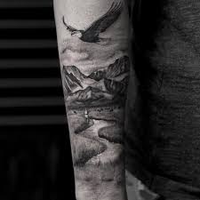 See This Instagram Photo By Turan Art 246 Likes Animal Tattoos For Men Forest Tattoos Mountain Tattoo