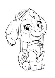 Die hauptfiguren sind rettungs welpen und ihr anführer jeder, der geschichten über retter und superhelden liebt, wird mit der ausmalbilder von paw paw patrol weihnachten. Ausmalbilder Skye Von Paw Patrol